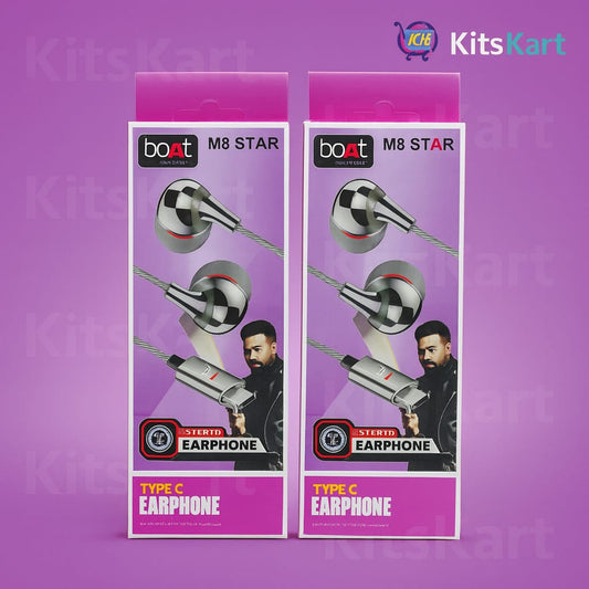 boAt M8 STAR Stereo Earphones with Type-C Connector