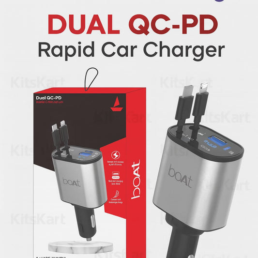 boAt Dual QC-PD Rapid Car Charger
